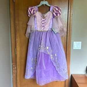 NEW NWT Disney Tangled Rapunzel Dress Costume